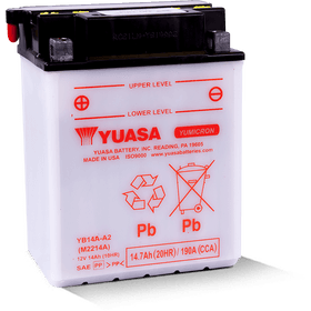 Аккумулятор YUASA YB14A-A2 с электролитом