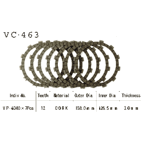 Диски сцепления VESRAH VC 463