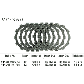 Диски сцепления VESRAH VC 360