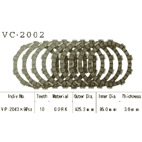 Диски сцепления VESRAH VC 2002