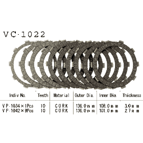 Диски сцепления VESRAH VC 1022