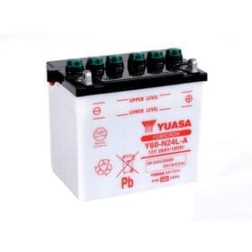 Аккумулятор YUASA Y60-N24L-A с электролитом